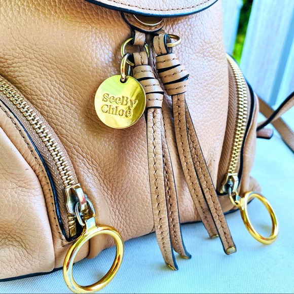 See By Chloe Nude Olga Backpack EUC - Picture 12 of 16